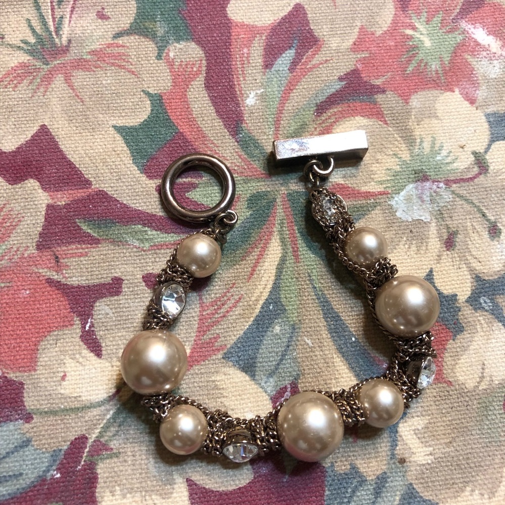 Givenchy rose gold pearl bracelet